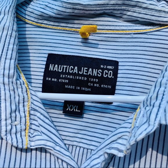 Men’s XXL Blue Casual Button Down - Picture 3 of 3